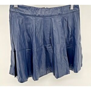 Pretty‎ Little Liar Aeropostale Skirt Womens Small Navy Faux Leather Skater